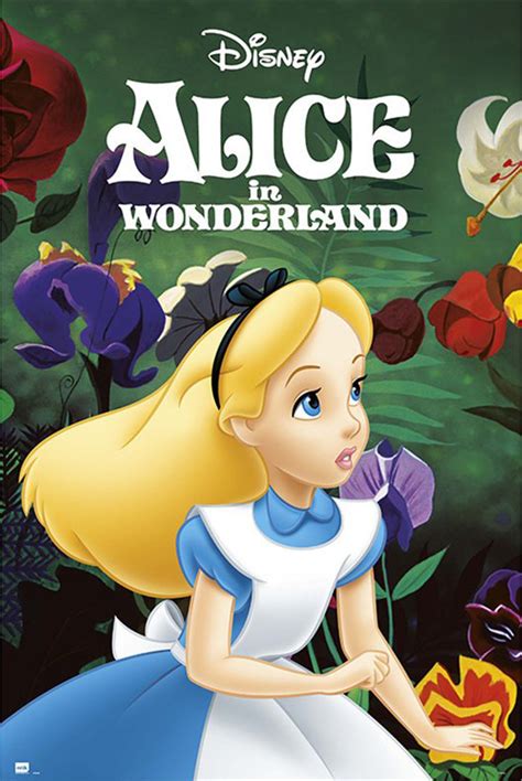 Alice In Wonderland Disney Movie Poster Print Remastered Regular