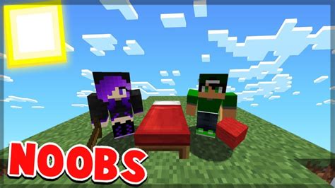 2 Noobs Play Minecraft Bedwars Youtube