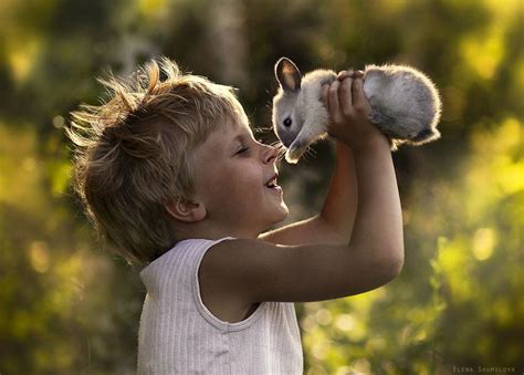 Mother Takes Magical Pictures Of Her Two Kids With Animals On Her Farm