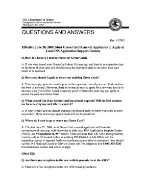 Renew a green card doesn't have to be so hard. Fillable Online uscis Effective June 20, 2000, Most Green Card Renewal ... - USCIS - uscis Fax ...
