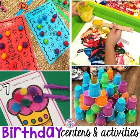 Birthday Themed Centers And Activities For Little Learners Pocket Of