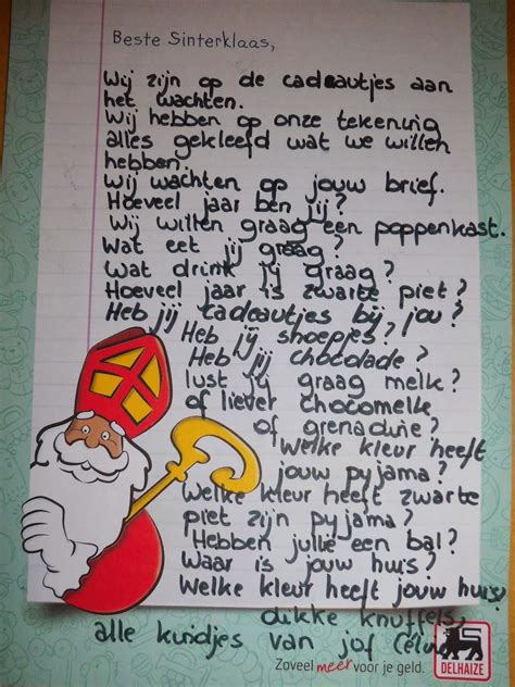 De Tovertuin Juf Céline Onze Brief Gaan Posten Voor Sinterklaas