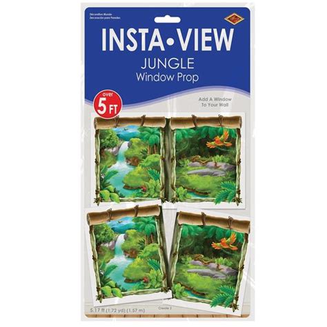 Case Of 6 Beistle Jungle Insta View Jungle Party Theme