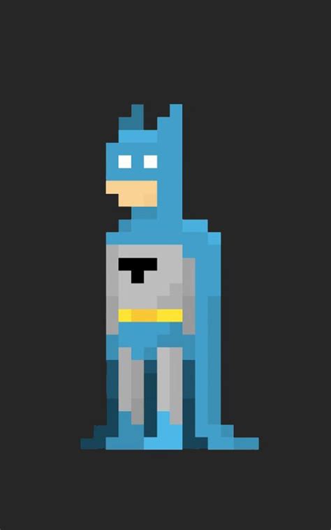 8 Bit Batman Pixel Art Characters Pixel Art Pixel Art Design