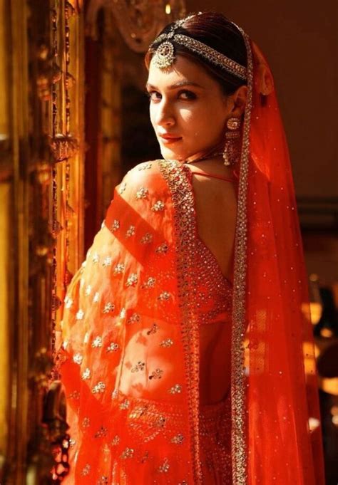 Kriti Sanon Is All Beauty Bride Goal As She Aces In Seema Gujrals Orange Lehenga