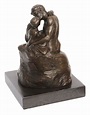 Romantic statue the kiss - antique rodin style - 5.5 (14cm) replica ...