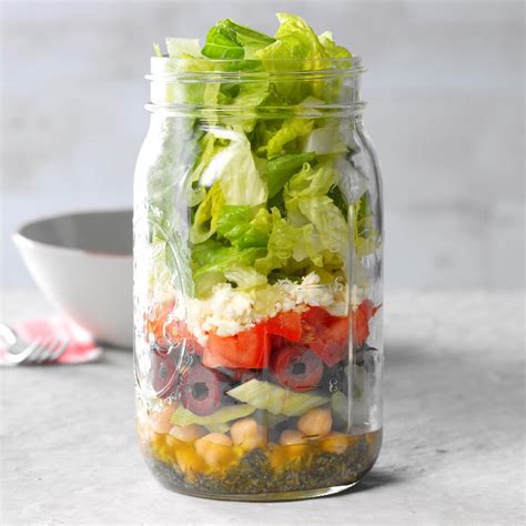 Chopped Greek Salad In A Jar Recipe How To Make It