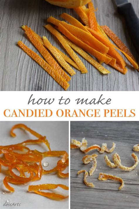 How To Make Candied Orange Peel Dessarts Recipe Candied Orange