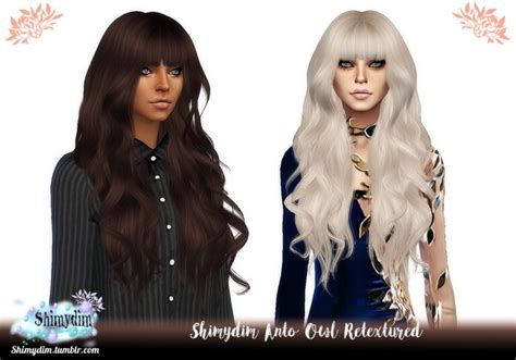 Shimydim Anto`s Owl Hair Retextured Sims 4 Hairs