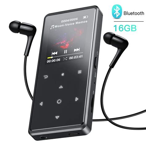 Agptek 16gb Bluetooth Mp3 Player Portable Hifi Electronics