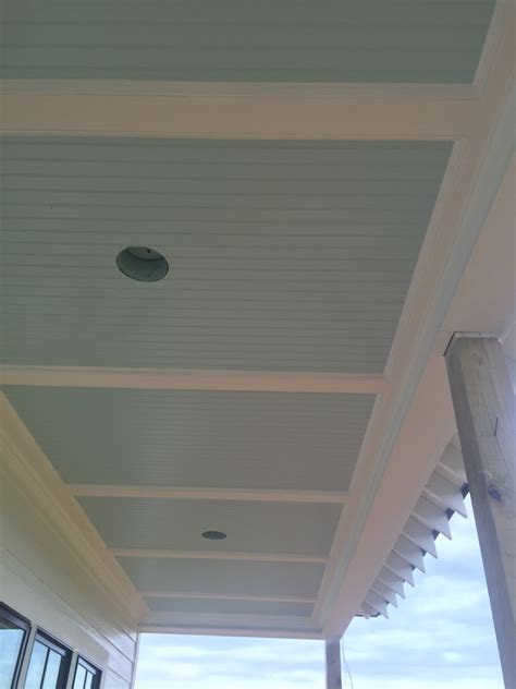 One of the best tan paint colours i get asked a lot about wool skein, especially when i have readers who're looking. Watery by Sherwin Williams on porch ceilings | Outdoor ...