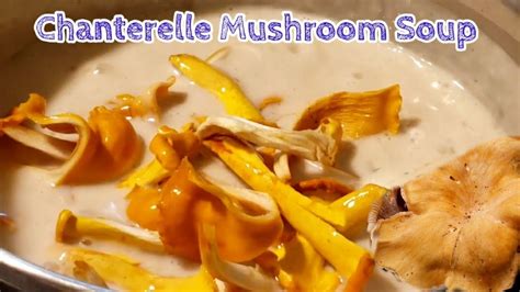 How To Make Chanterelle Mushroom Soup Youtube