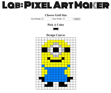 Github Musaab Abdallafrontend Nanodegree Pixel Art Maker Pixel Art