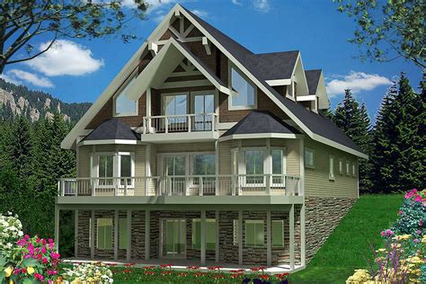 Mountain House Plan With Wheelchair Accessible Gue 35327gh