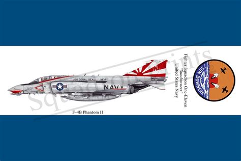 F 4b Phantom Ii Bookmark Squadron Prints