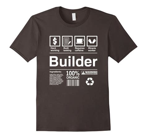 Mens Builder T Shirt Construction Worker T Art Artvinatee
