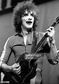 Zal Cleminson of The Sensational Alex Harvey Band performing on stage ...