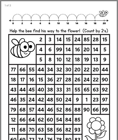 Counting By Twos Chart