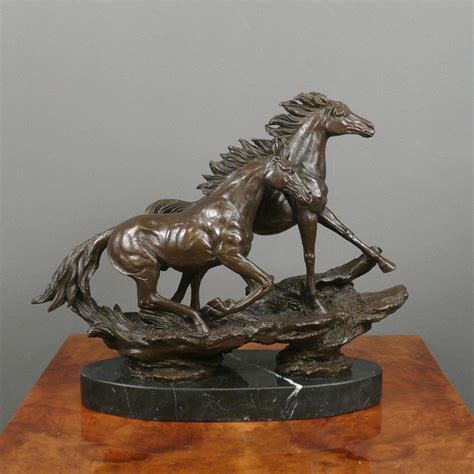 Running Horses - Bronze Sculpture - Statues