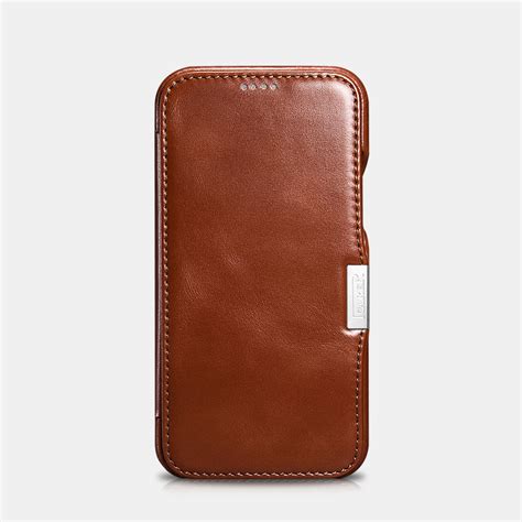 Vintage Leather Magnetic Style Folio Case For Iphone 12 Mini Leather