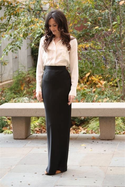 need to recreate this look if nothing else that long black skirt formal wear pinterest
