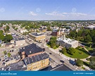 Waltham City Hall Aerial View, Massachusetts, USA Stock Photo - Image ...