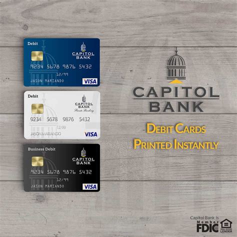 Fees, limits, and other holds may apply. Instant Issue Debit Cards - Capitol Bank