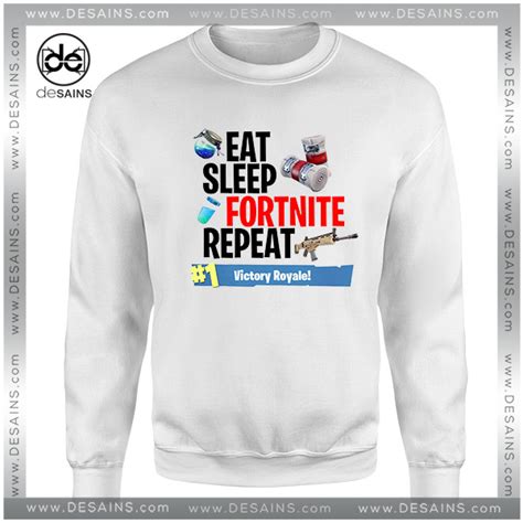 Tee Shirt Fortnite Eat Sleep Fortnite Repeat