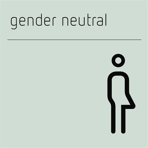 Glacier Gender Neutral Toilet Sign Signbox