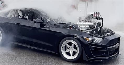 This 1500 Hp Ford Mustang Burnout Monster Was Too Much To Handle