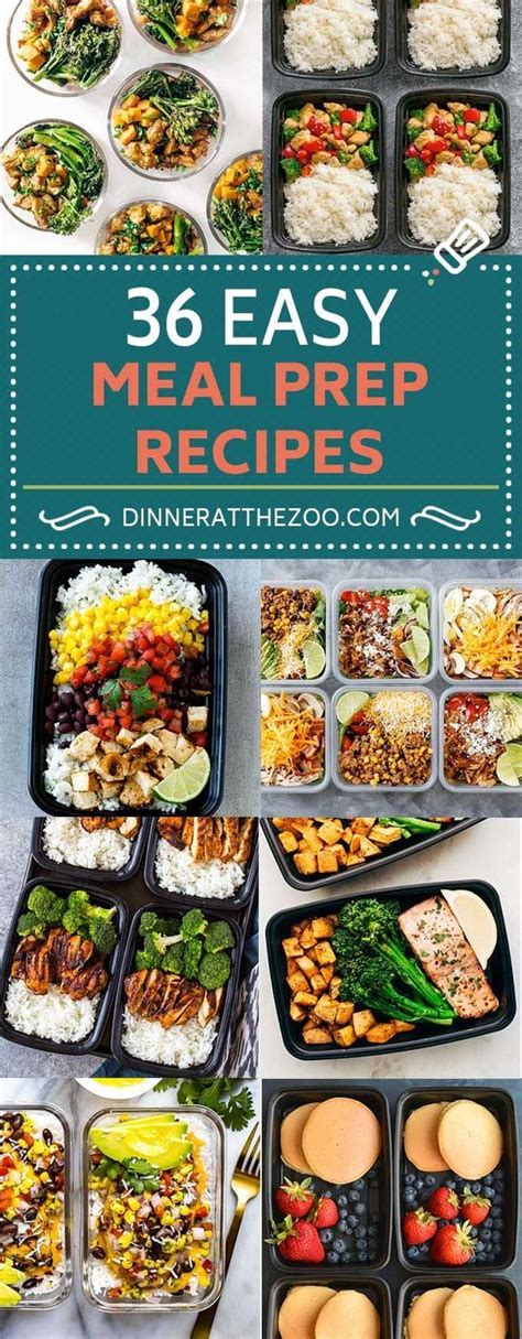 Healthy food menu for breakfast lunch and dinner. 36 Easy Meal Prep Recipes for Breakfast, Lunch and Dinner ...