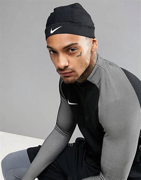 Nike Running Pro Combat Hypercool Skull Cap In Black Asos