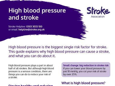 High Blood Pressure And Stroke Stroke Association Shop