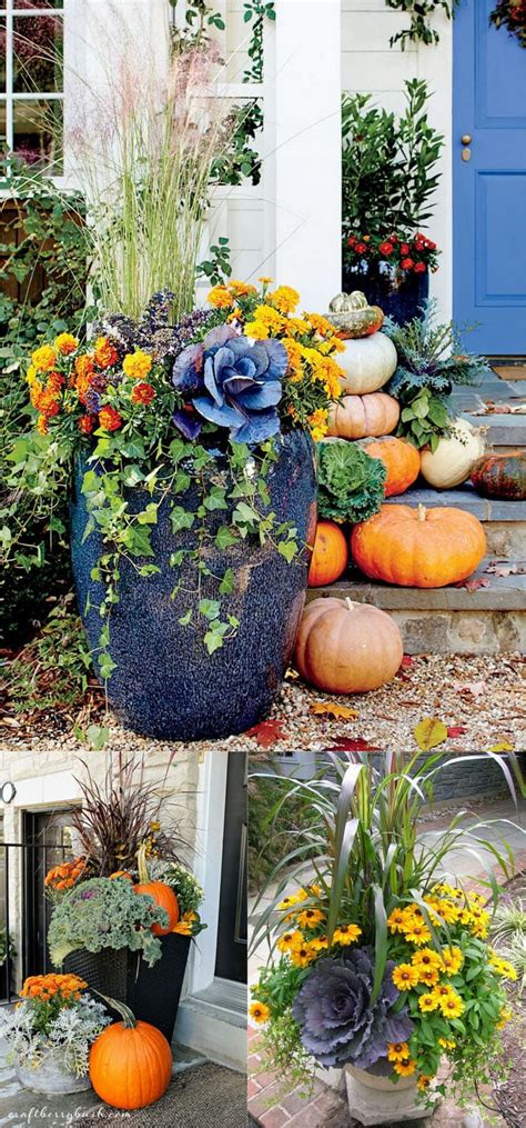22 Beautiful Fall Planters For Easy Outdoor Fall Decorations A Piece