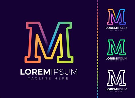 Initial Letter M Logo Design Creative Market