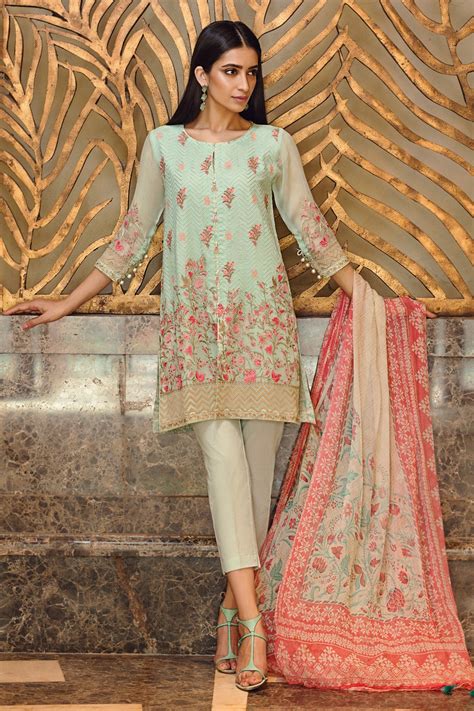 Khaadi Lawn Chiffon Eid Dresses Designs Collection 2017 2018