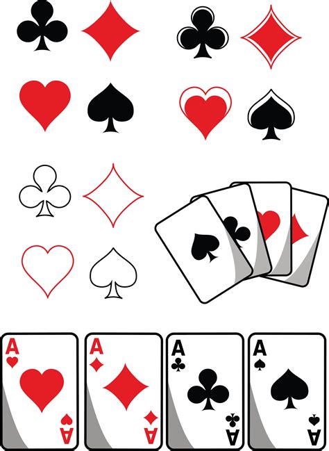 Card Suits Svg Svg Files Diamond Heart Spade Club Clip Etsy