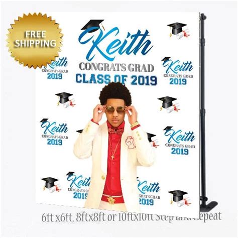Create your very own custom step and repeat, backdrop, or banner using adobe photoshop. Class of 2020 Graduation Step and Repeat Backdrop with photo | Prom backdrops, Diy photo booth ...