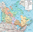 Mapa de Canada - datos interesantes e información sobre el país