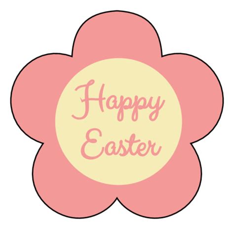 Happy Easter Flower Label Template Onlinelabels