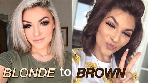 How To Blonde To Brown Youtube