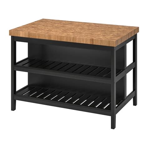 Kitchen island on wheels add casters to stenstorp ikea hackers. VADHOLMA Kitchen island - IKEA