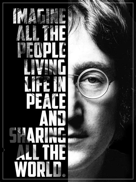 John Lennon Imagine Poster Imagine John Lennon Vintage Music Art