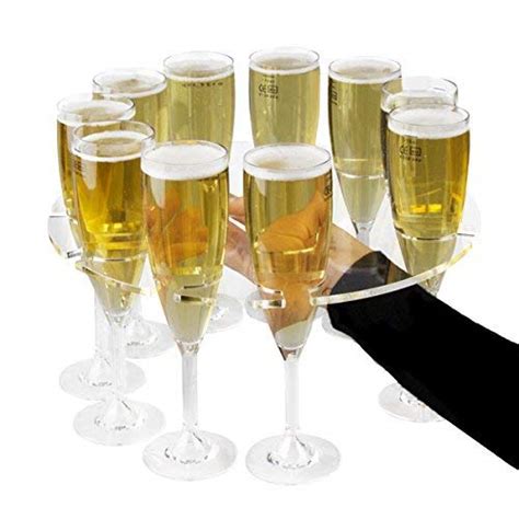 Drinkstuff Champagne Flute Serving Tray Champagne Glasses Tray Champagne Tray Champagne