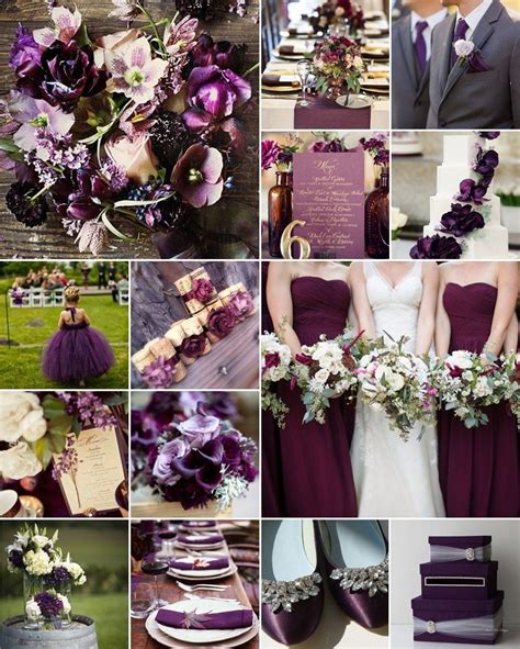 Aubergine Eggplant Wedding Colours Wedding Colors Purple Wedding
