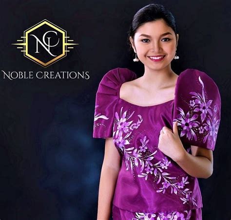 Filipiniana Dress Handpainted Mestiza Gown Philippine National Costume