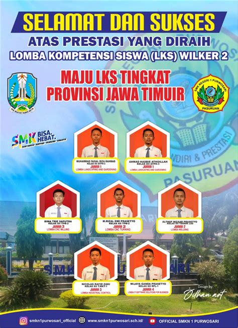 smkn 1 purwosari rebut 6 juara di bidang lomba lks wilker 2 tahun 2022 smk negeri 1 purwosari