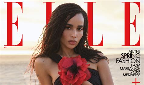 catwoman star zoë kravitz covers elle s march 2022 issue tom lorenzo