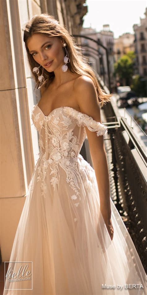 28 Elegant Off The Shoulder Wedding Dresses Mrs To Be
