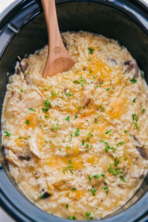 Cheesy Crock Pot Chicken And Rice Dinner Recipes Crockpot Rice